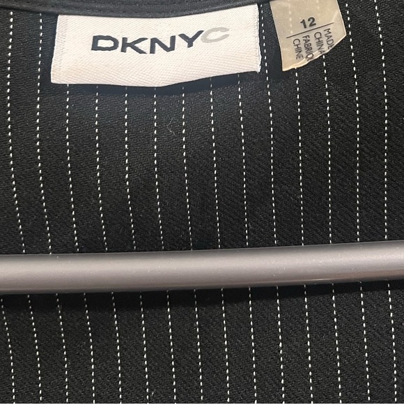 DKNYC Sleeveless Pinstripe Dress - Size 12 - Picture 5 of 5